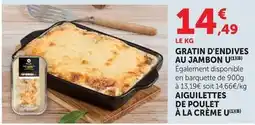 Super U U - gratin d'endives au jambon offre