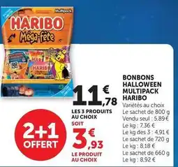 Super U Haribo - bonbons halloween multipack offre