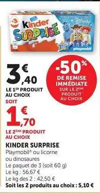Super U Ferrero - kinder surprise offre