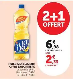 Super U Huile isio 4 lesieur offre saisonniere offre