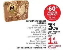 U Express Magnum - batonnets glaces offre
