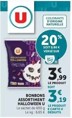 U Express U - bonbons assortiment halloween offre