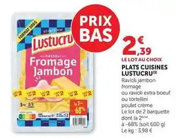 U Express Lustucru - plats cuisines offre