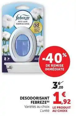 U Express Febreze - desodorisant offre
