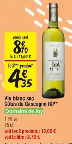 Les Comptoirs de la Bio Joy Vin blanc sec offre
