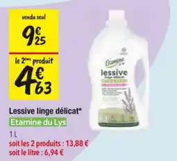 Les Comptoirs de la Bio Etamine du Lys Lessive linge délicat offre