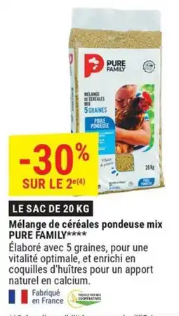 Gamm vert Pure family mélange de céréales pondeuse mix offre