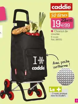 Kandy caddie Chariot de course offre