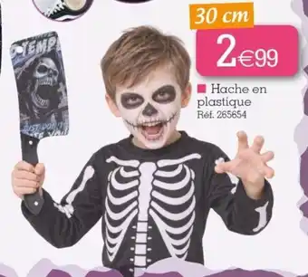 Hache en plastique