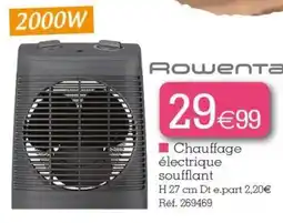 Kandy Rowenta Chauffage électrique soufflant offre