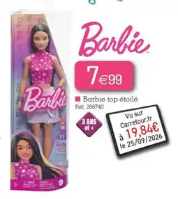 Kandy Barbie Barbie top étoilé offre