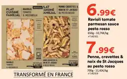 Hmarket Ravioli tomate parmesan sauce pesto rosso offre