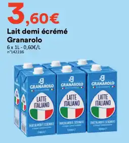 Hmarket Granarolo Lait demi écrémé offre