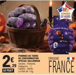 E.Leclerc Pommes de terre de consommation spécial Halloween offre