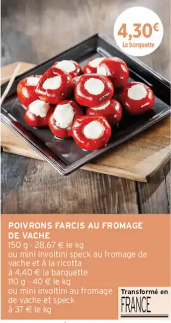 Poivrons farcis au fromage de vache