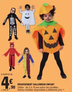E.Leclerc Déguisement halloween enfant offre