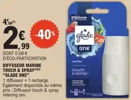 E.Leclerc Glade One Diffuseur marine touch & spray offre
