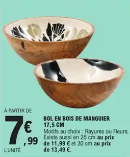 E.Leclerc BOL EN BOIS DE MANGUIER offre