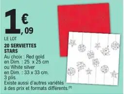 E.Leclerc SERVIETTES STARS offre