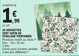 E.Leclerc SERVIETTES offre