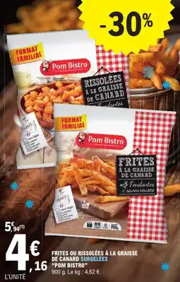 E.Leclerc Pom Bistro Frites ou rissolées à la graisse de canard offre