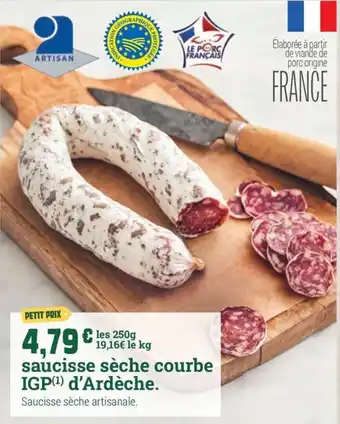 ARTISAN saucisse sèche courbe