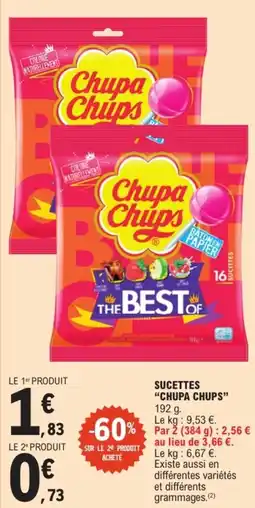 E.Leclerc Chupa Chups Sucettes offre