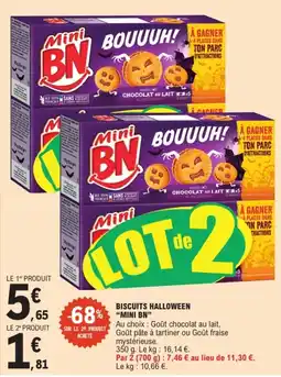 E.Leclerc Mini BN Biscuits Halloween offre