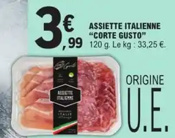 E.Leclerc Corte Gusto Assiette italienne offre