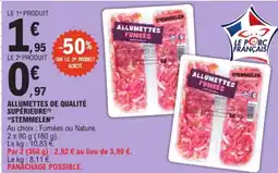 E.Leclerc STEMMELLEN Allumettes Fumées offre