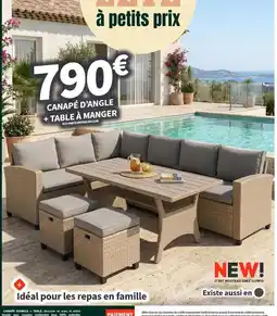 Conforama Canapé d'angle + table à manger offre