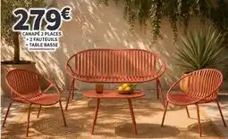 Conforama Canapé 2 places 2 fauteuils offre