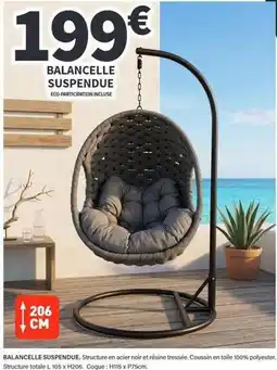 Conforama Balancelle suspendue offre