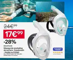 Decathlon Decathlon - masque de surface-easybreath offre