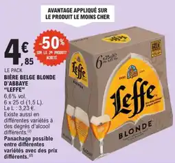 E.Leclerc Leffe Bière belge blonde offre