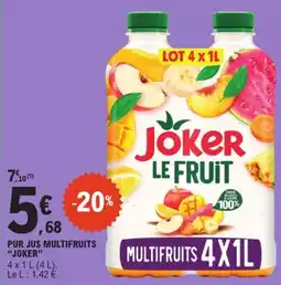 E.Leclerc Joker Pur jus multifruits offre