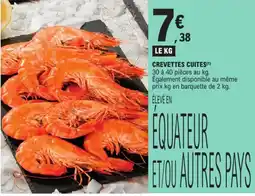 E.Leclerc CREVETTES CUITES offre