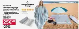 Decathlon Decathlon - serviette de plage poncho offre