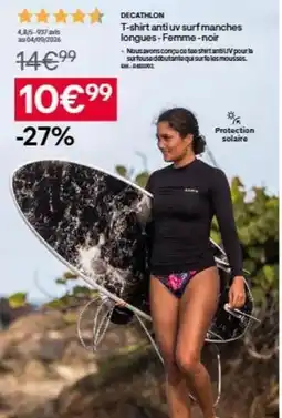 Decathlon Decathlon - t-shirt anti-vi bureau offre