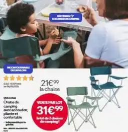 Decathlon Chaise de camping offre