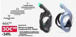 Decathlon Decathlon - masques noodlening easyproach 900-adulte offre