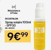 Decathlon Decathlon - spray solaire 100ml - spf30 offre