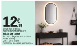 E.Leclerc Limpio miroir led offre