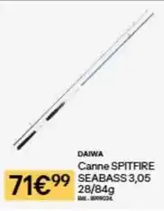 Decathlon Canne spitfire seabass 3,05 28/84g offre