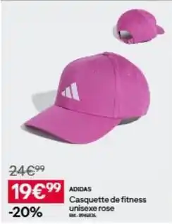 Decathlon Adidas - casquette de fitness unisexe rose offre