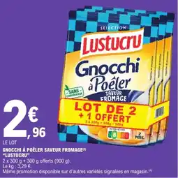 E.Leclerc Lustucru Gnocchi à Poêler offre