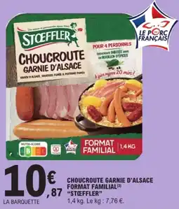 E.Leclerc STOEFFLER CHOUCRUTE GARNIE D'ALSACE offre