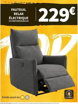 Conforama Fauteuil relax électrique offre