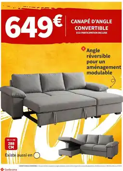 Conforama Canapé d'angle convertible offre
