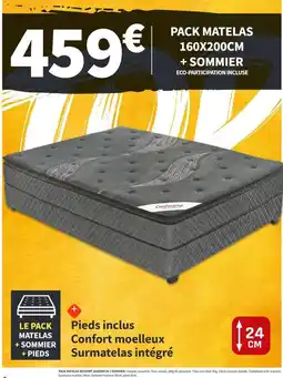 Conforama Pack matelas 160x200cm + sommier offre
